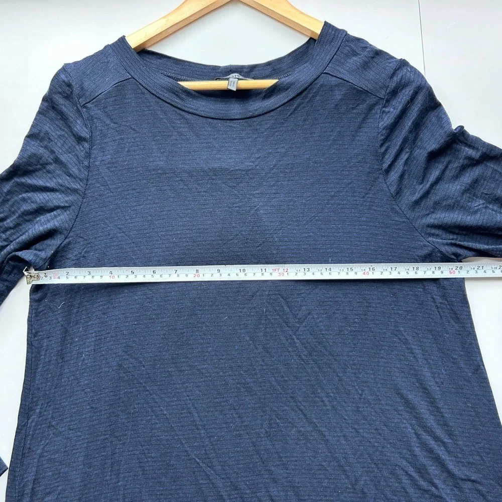 OSKA elegant navy/indigo striped long sleeve top/tunic - so soft on the skin! - Picture 7 of 8